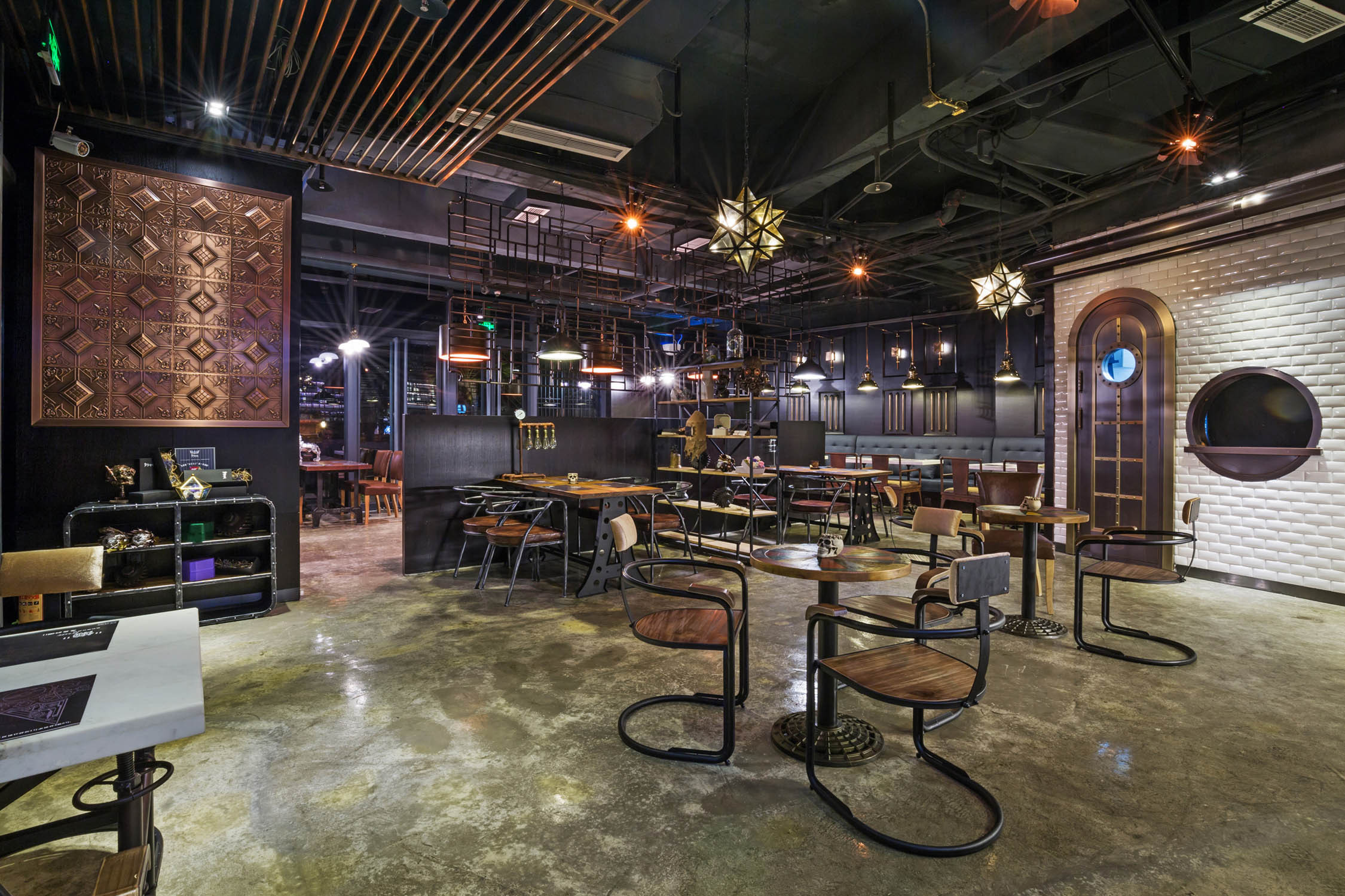 賽博朋克風(fēng)餐廳裝修設(shè)計(jì)-第2張圖片-上海古都建筑設(shè)計(jì)集團(tuán)